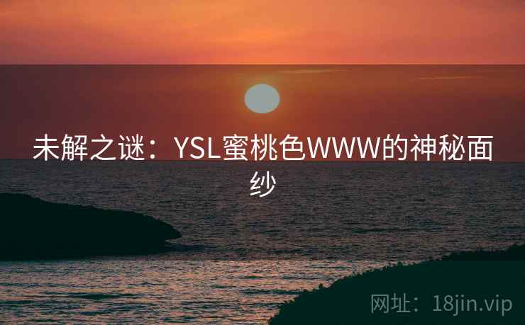未解之谜：YSL蜜桃色WWW的神秘面纱